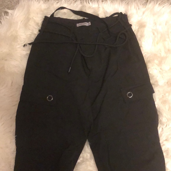 LF Carmar denim black cargo pants - Picture 2 of 3